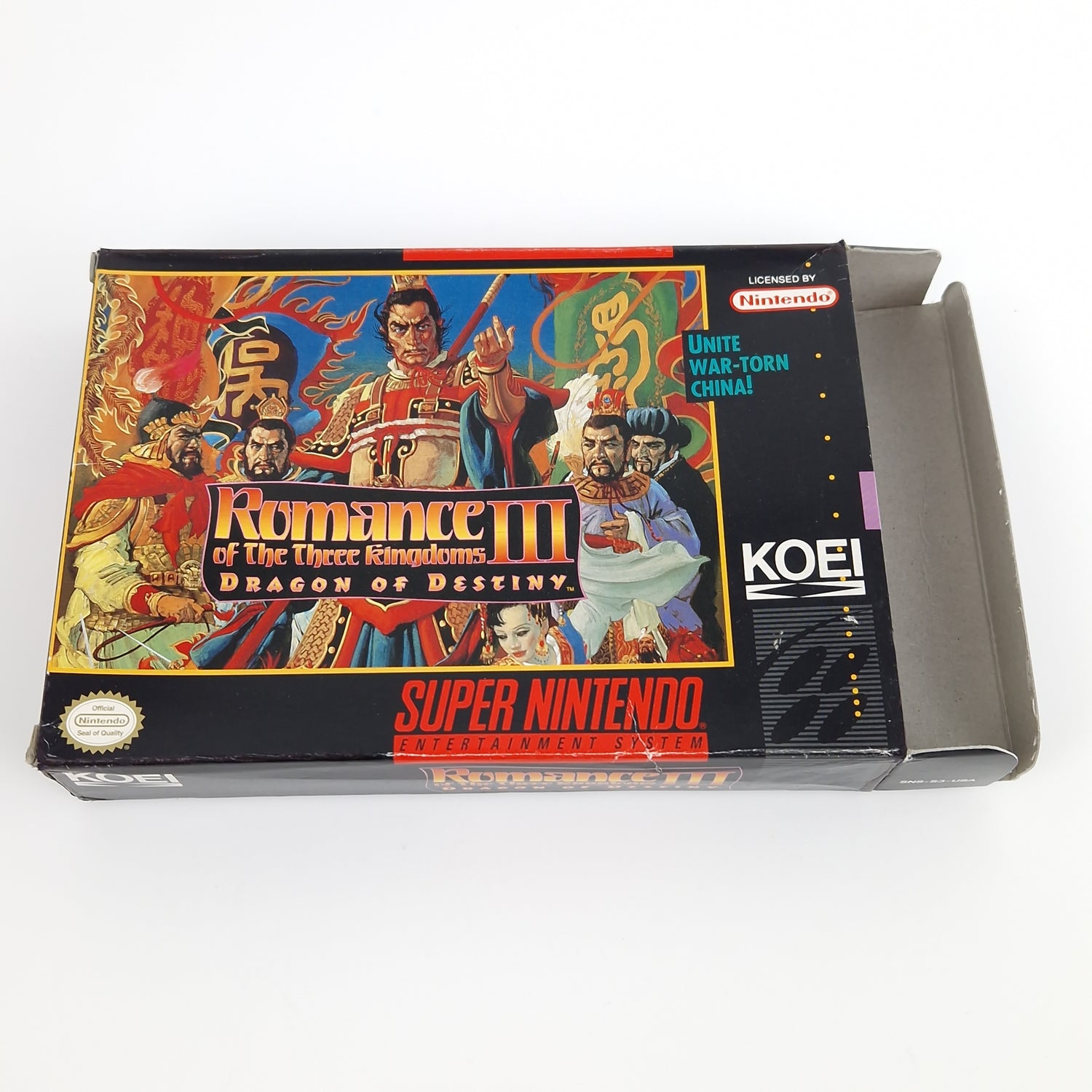 Super Nintendo : Romance of the Three Kingdoms III Dragon of Destiny - USA SNES