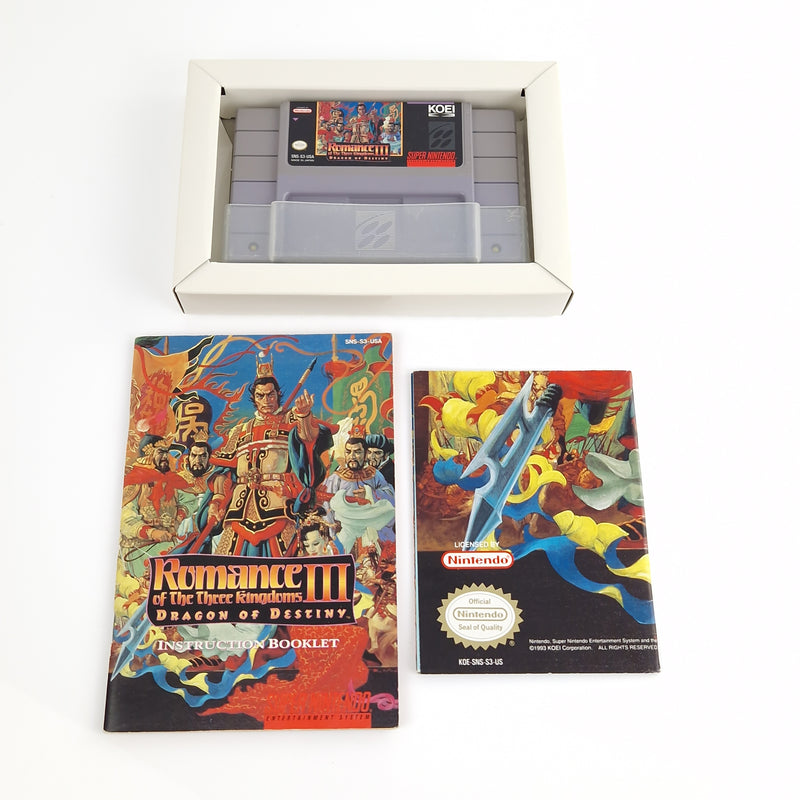 Super Nintendo : Romance of the Three Kingdoms III Dragon of Destiny - USA SNES