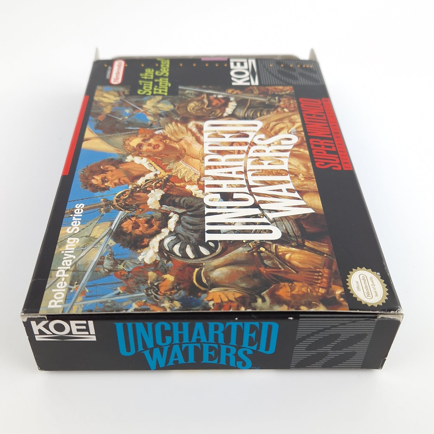 Super Nintendo Spiel : Uncharted Waters - OVP NTSC-U/C USA | SNES Game KOEI