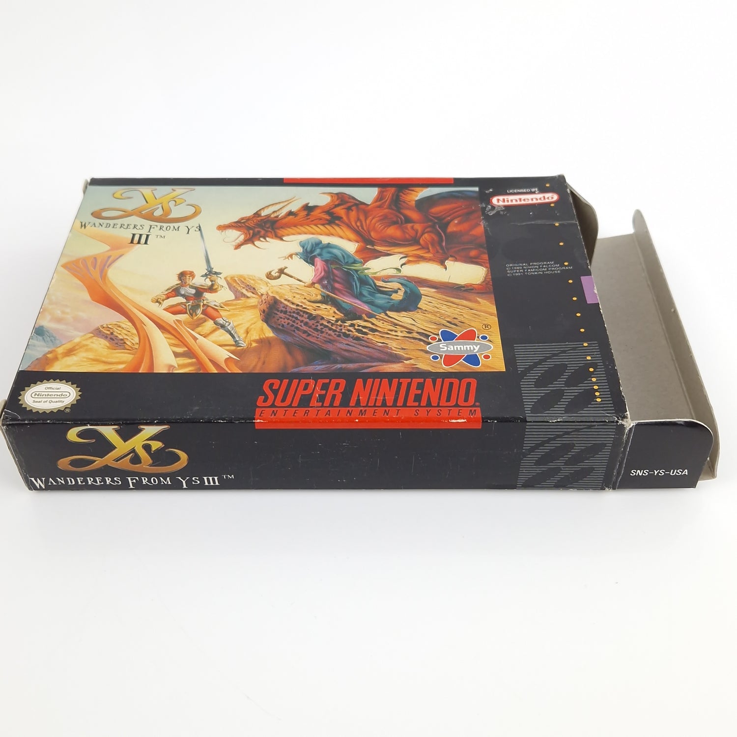 Super Nintendo Spiel : Wanderers from YS III - OVP NTSC-U/C USA | SNES Game