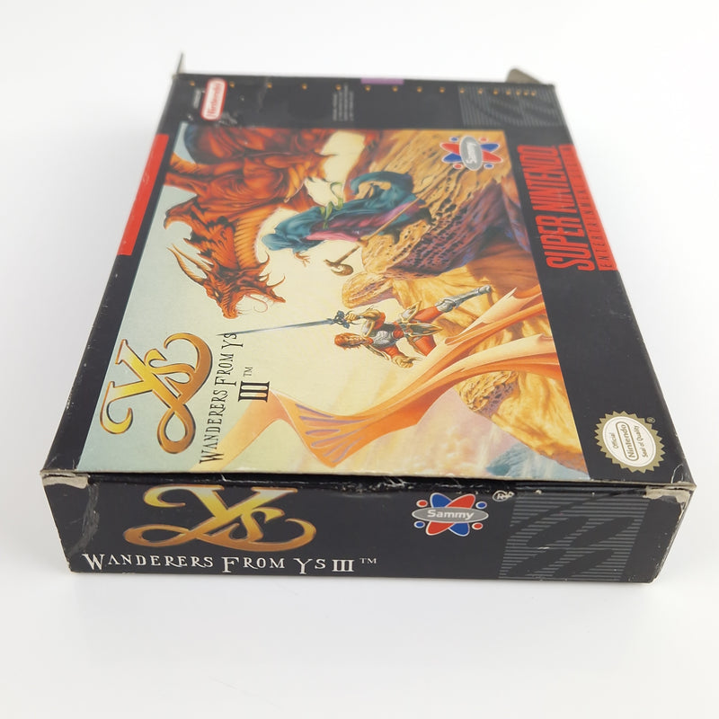 Super Nintendo Spiel : Wanderers from YS III - OVP NTSC-U/C USA | SNES Game