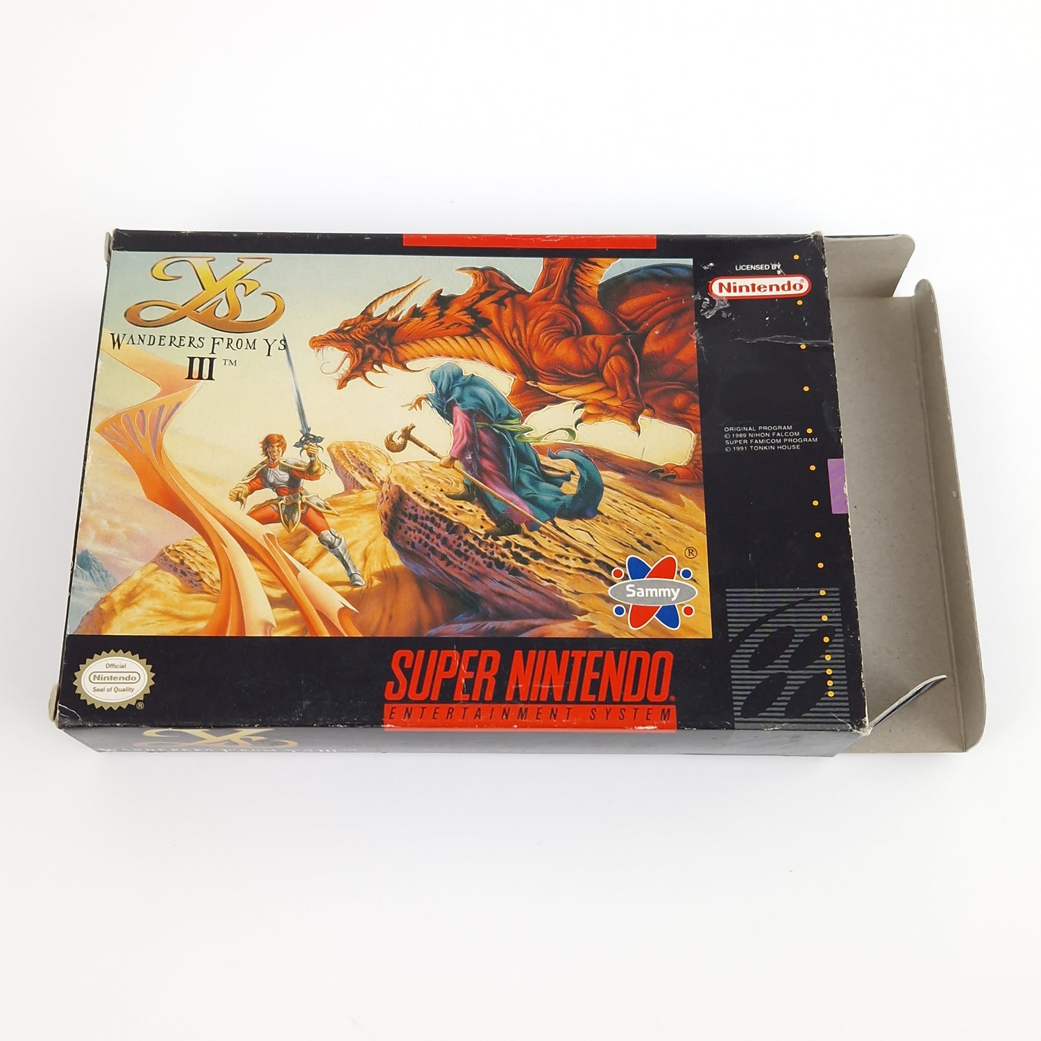 Super Nintendo Spiel : Wanderers from YS III - OVP NTSC-U/C USA | SNES Game