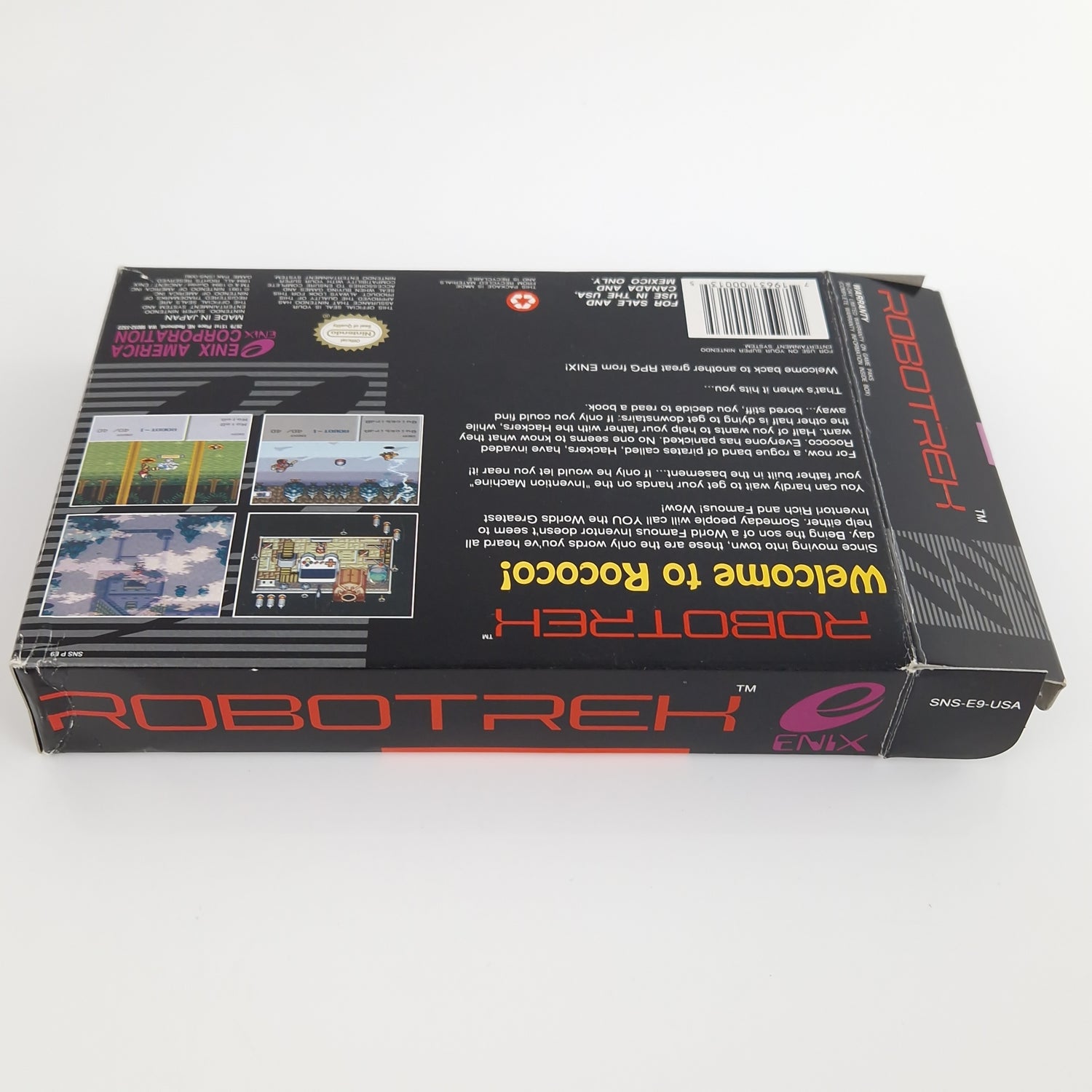 Super Nintendo Spiel : Robotrek - OVP NTSC-U/C USA | SNES Game Enix