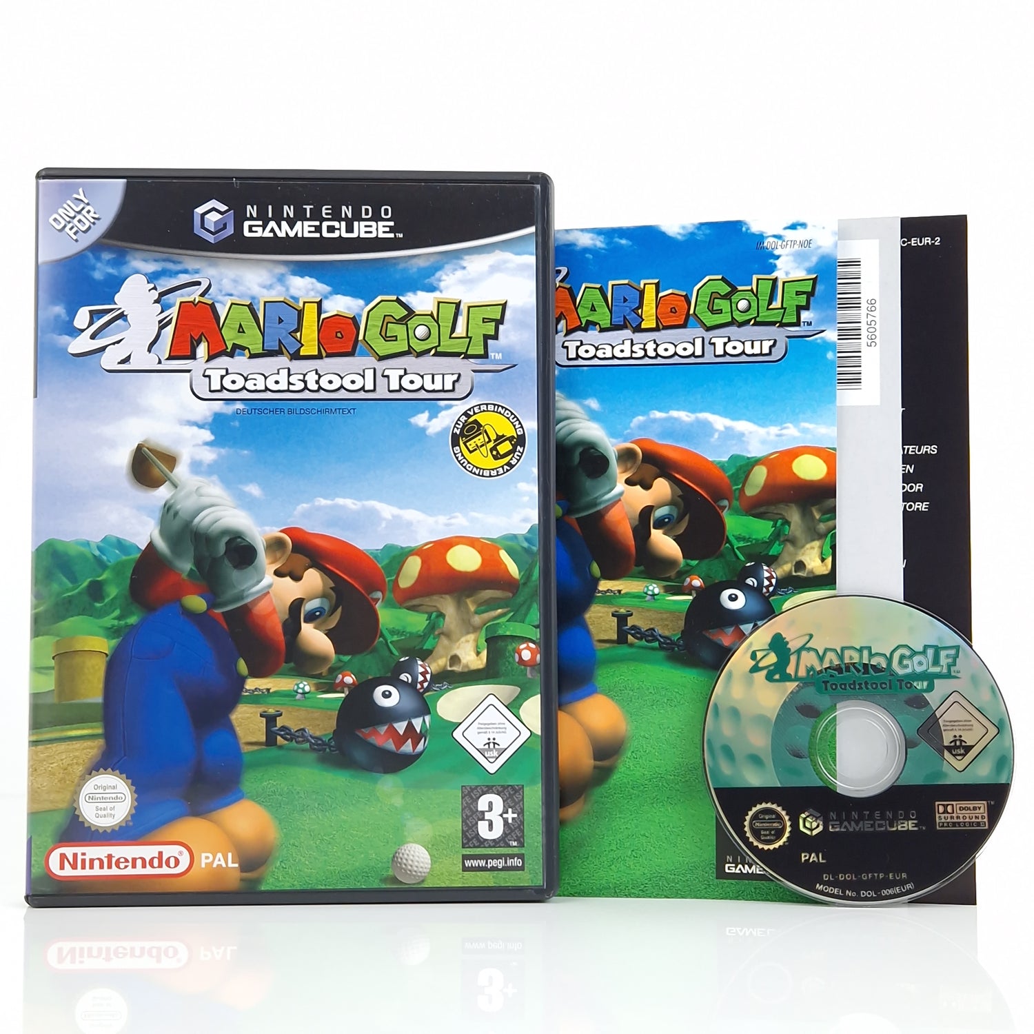 Nintendo Gamecube Spiel : Mario Golf Toadstool Tour - CD Anleitung OVP | dt PAL