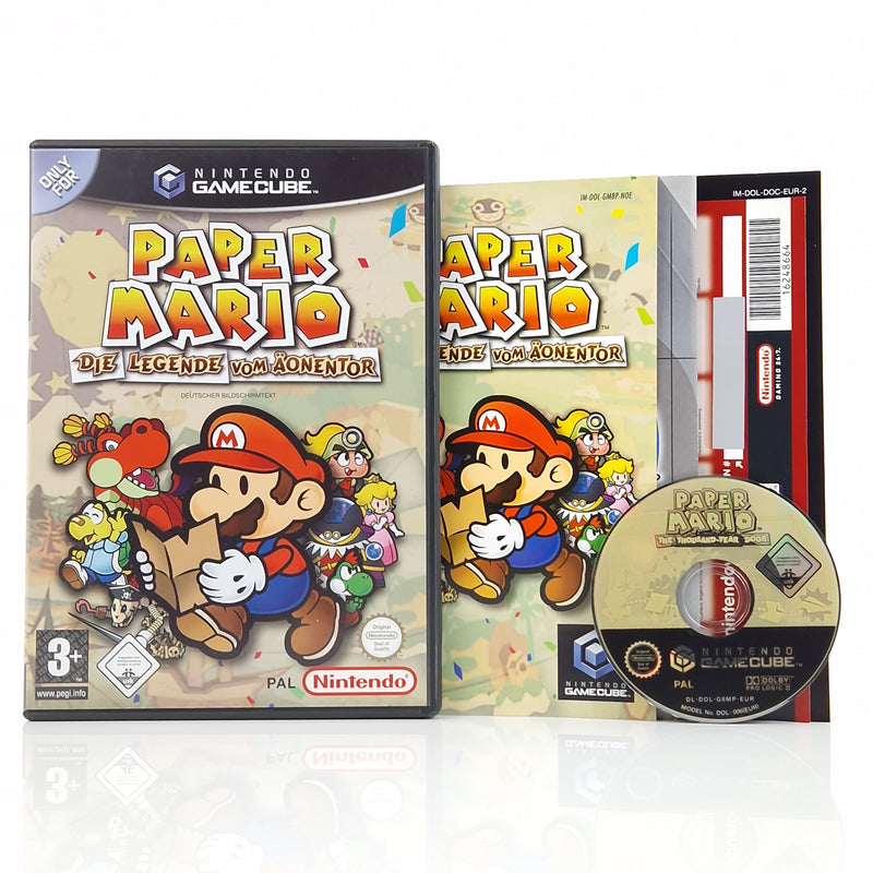 Nintendo Gamecube Spiel : Paper Mario die Legende vom Äonentor - CD OVP PAL