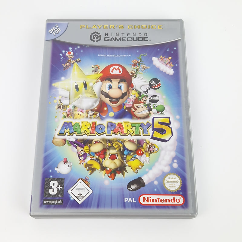 Nintendo Gamecube Spiel : Mario Party 5 - CD Anleitung OVP Players Choice PAL