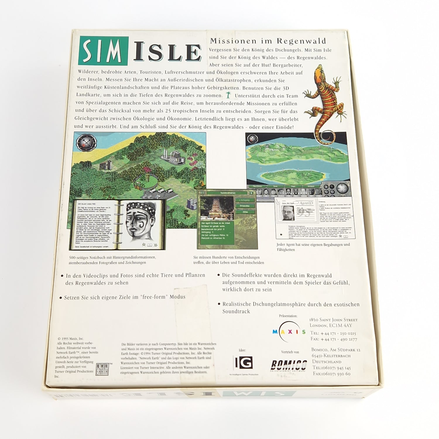 PC Spiel : SIM ISLE Missionen im Regenwald - Computer CD-ROM Big Box OVP PAL