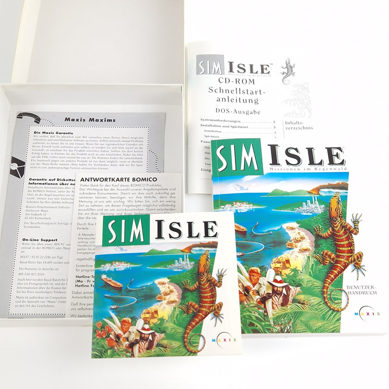 PC Spiel : SIM ISLE Missionen im Regenwald - Computer CD-ROM Big Box OVP PAL