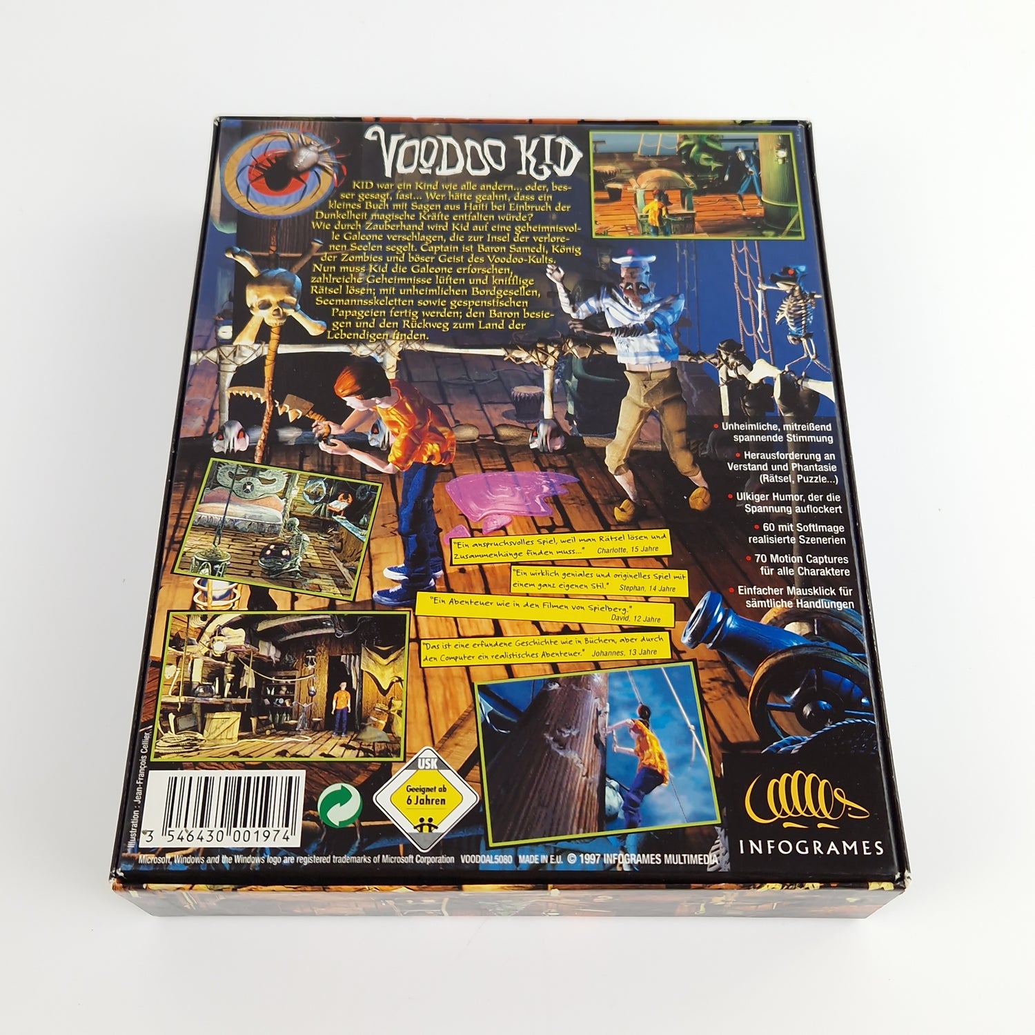 PC Spiel : VOODOO KID - Computer CD-ROM Big Box OVP PAL Eurobox | Scary Tales