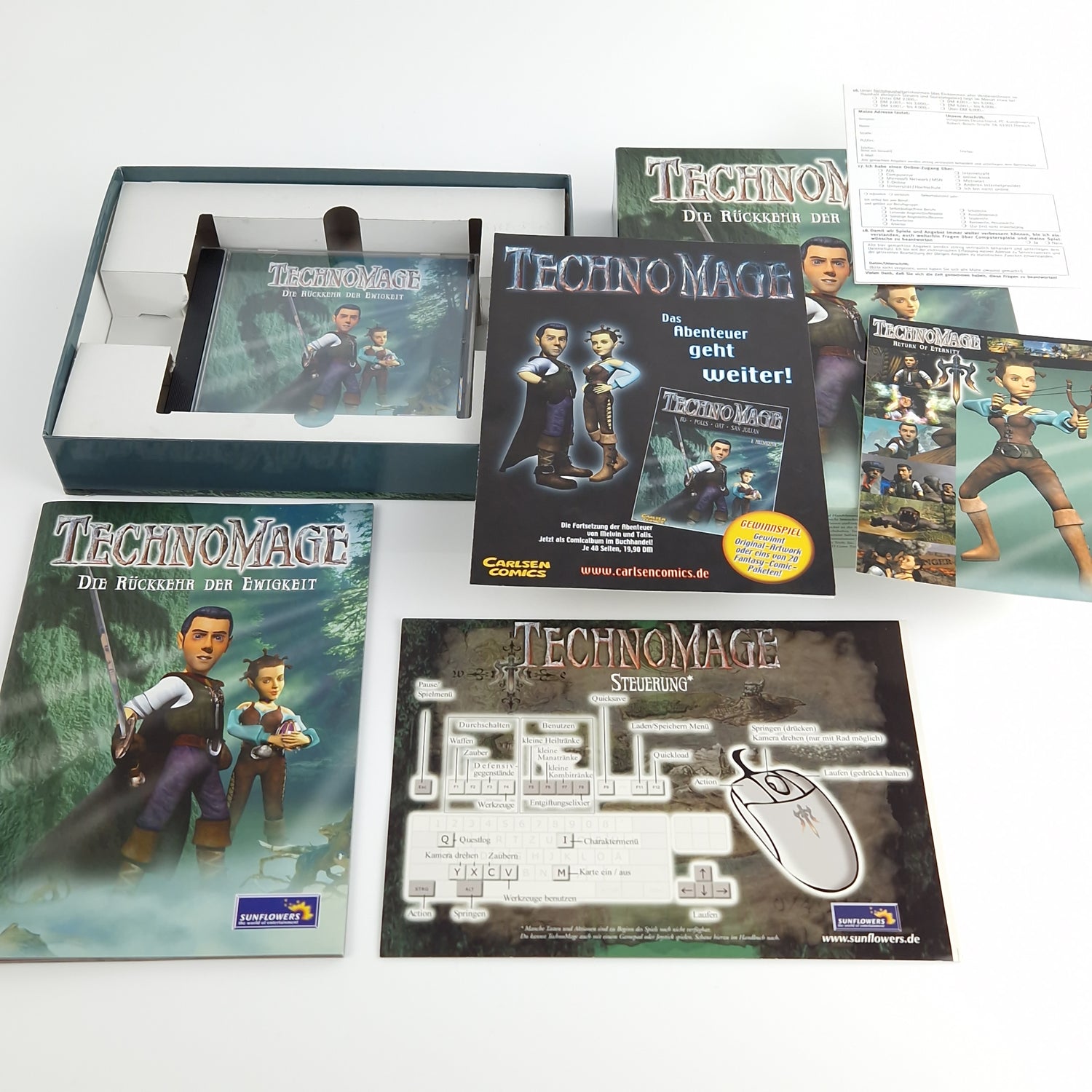 PC Spiel : Techno Mage Die Rückkehr der Ewigkeit - CD-ROM Big Box OVP PAL