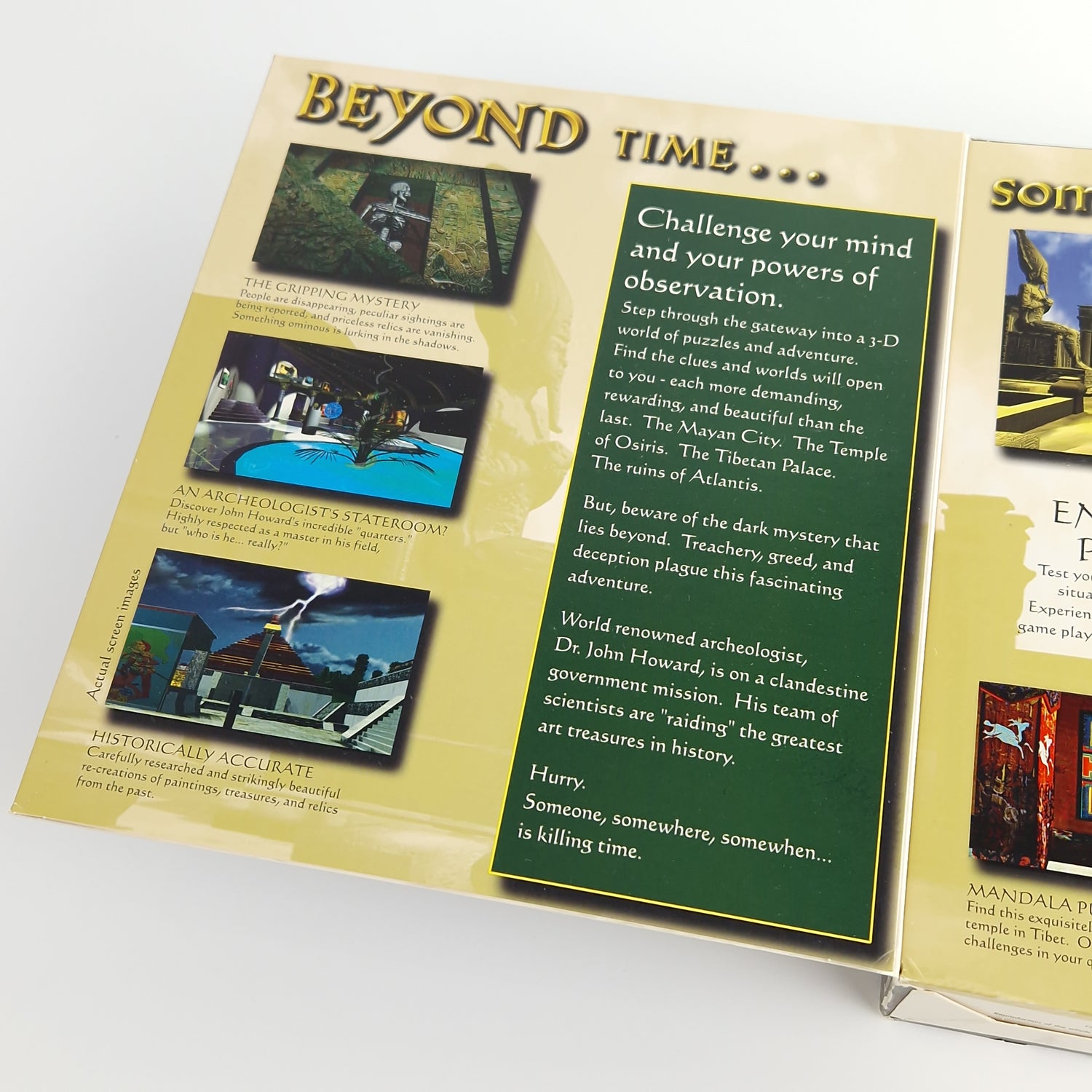 PC Spiel : Beyond Time - Computer CD-ROM Big Box OVP PAL dt. Eurobox