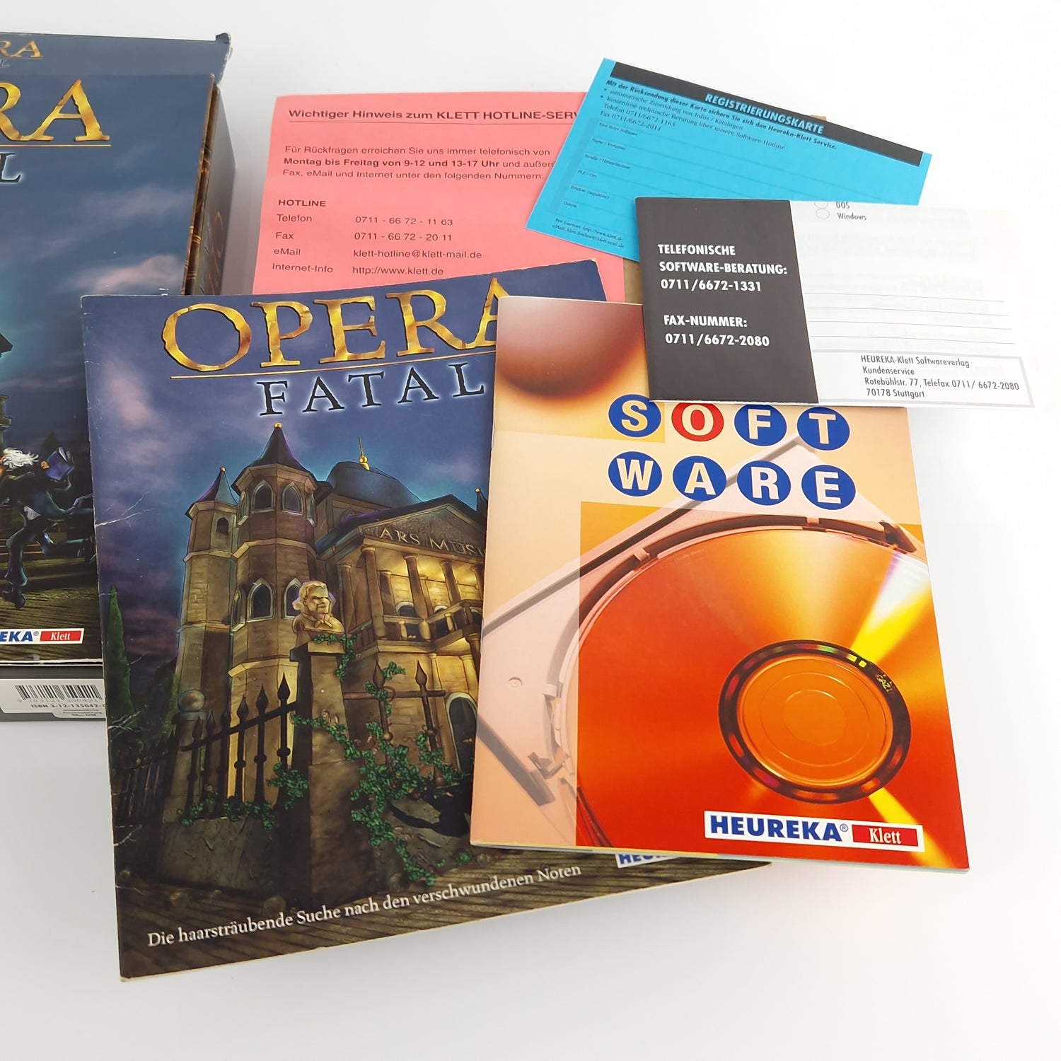 PC Spiel : OPERA Fatal - Computer CD-ROM Big Box OVP | PAL Deutsch Eurobox