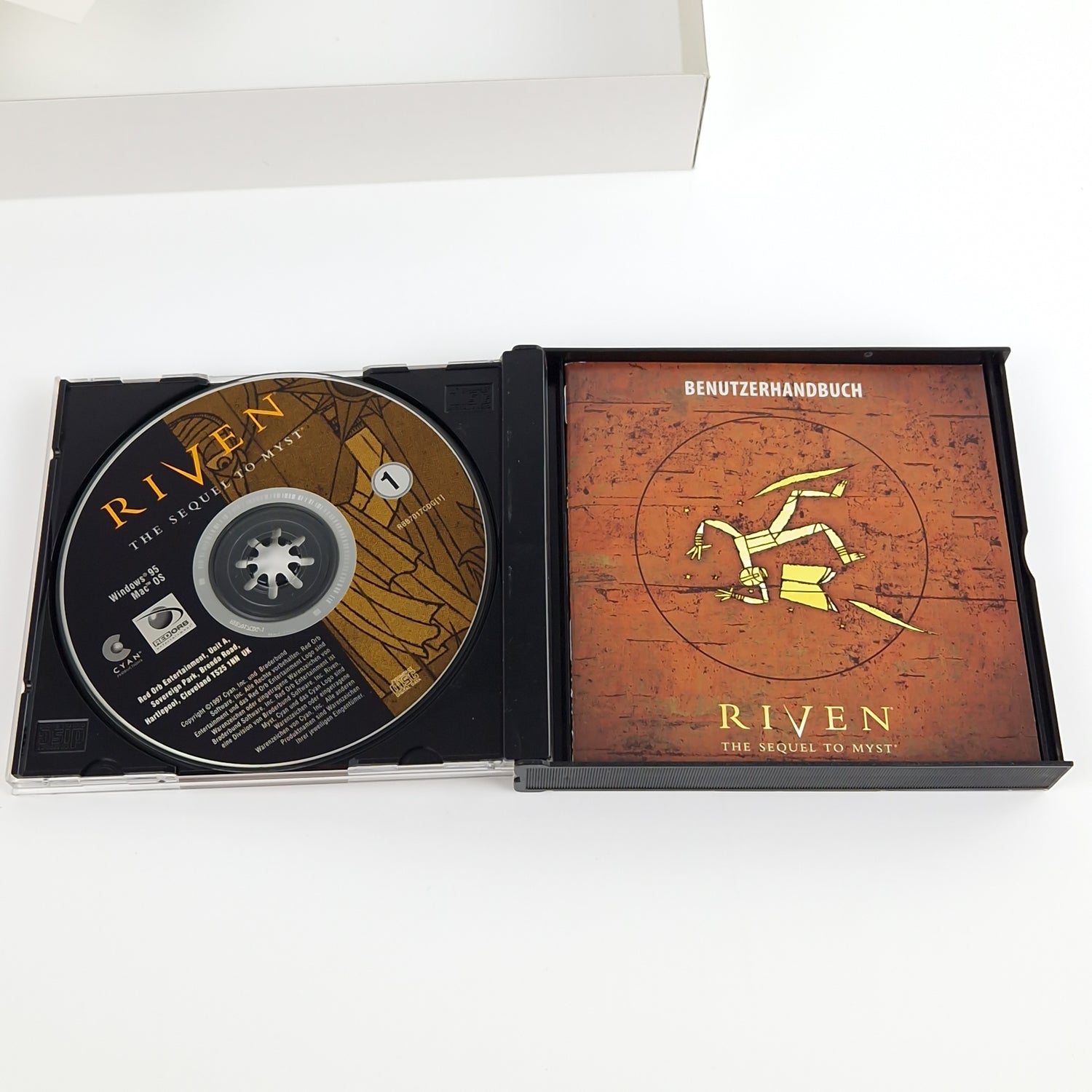 PC Spiel : Riven + Lösungsbuch - Computer CD-ROM Big Box OVP PAL