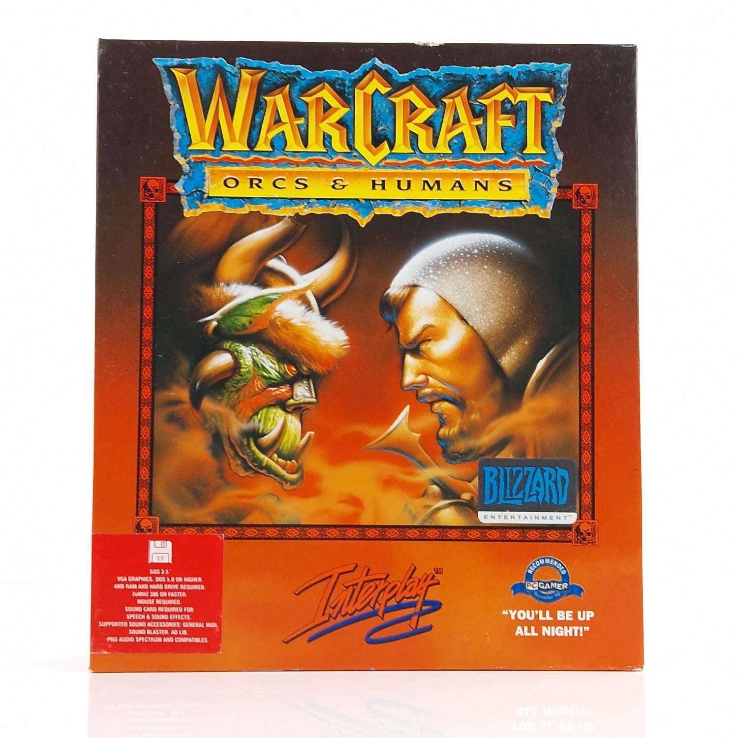 PC Spiel : Warcraft Orcs & Humans - Computer CD-ROM OVP Big BOX DOS 3.5