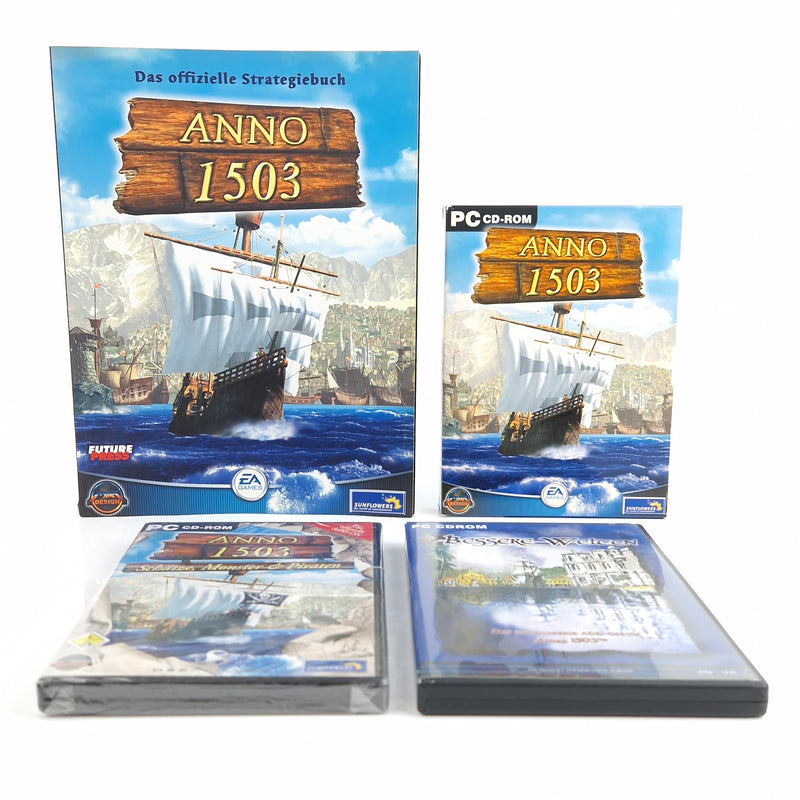 PC Spiel : Anno 1503 + 2 Addons (1 Addon sealed) & Future Press Strategiebuch