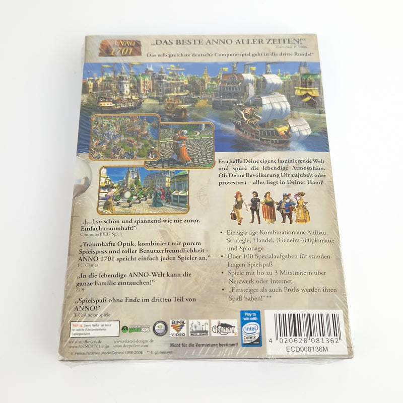 PC Spiel : ANNO 1701 NEU + Addon Der Fluch des Drachen & Gameguide - CD ROM