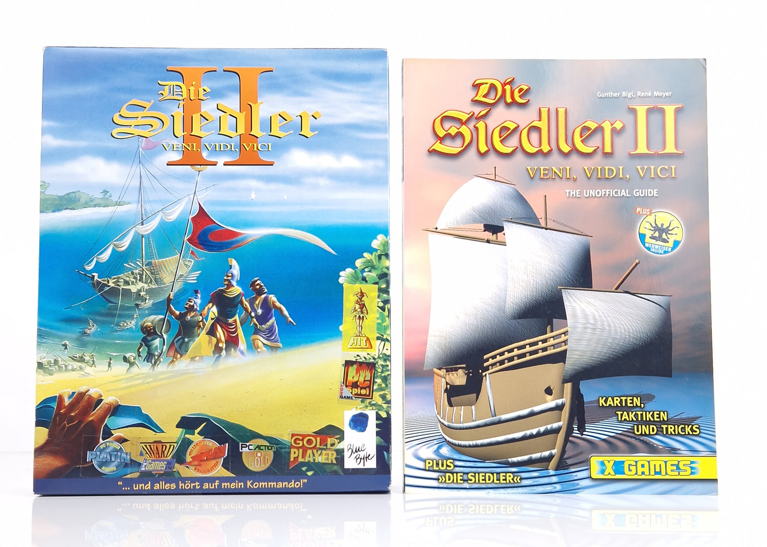 PC Spiel : Die Siedler II Veni. Vidi. Vici + The Unofficial Guide - Big Box OVP