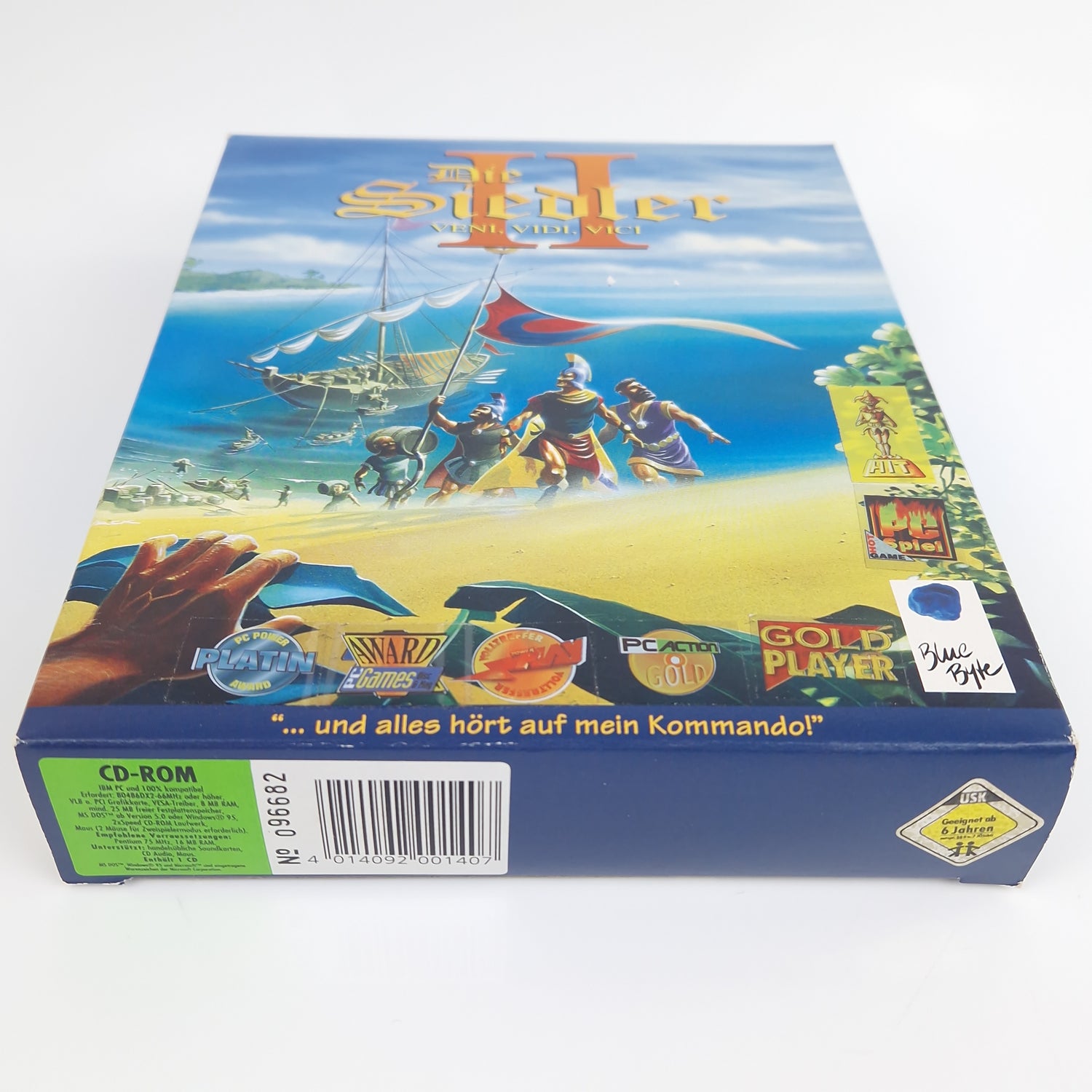 PC Spiel : Die Siedler II Veni. Vidi. Vici + The Unofficial Guide - Big Box OVP