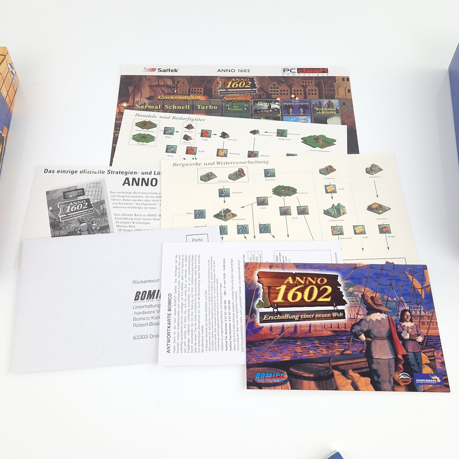 PC Spiel : ANNO 1602 Big Box OVP + Zusatz Addon & Strategie Handbuch