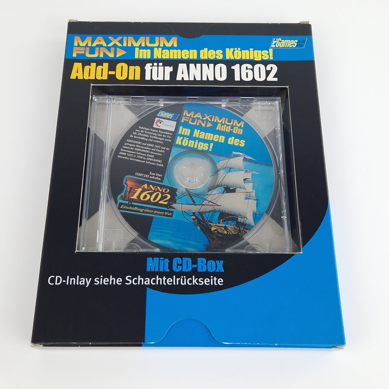 PC Spiel : ANNO 1602 Big Box OVP + Zusatz Addon Im Namen des Königs & Buch Guide