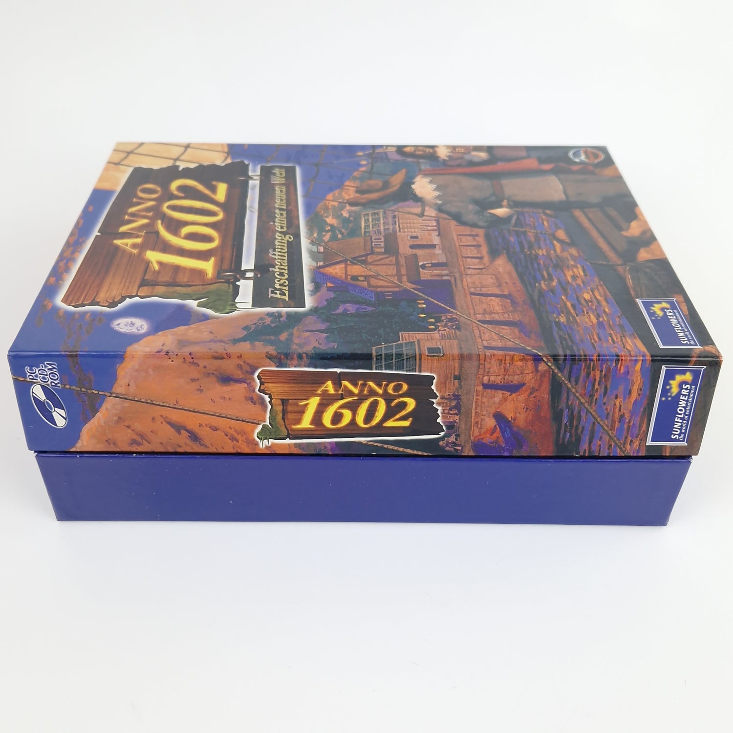 PC Spiel : ANNO 1602 Big Box OVP + Zusatz Addon Im Namen des Königs & Buch Guide