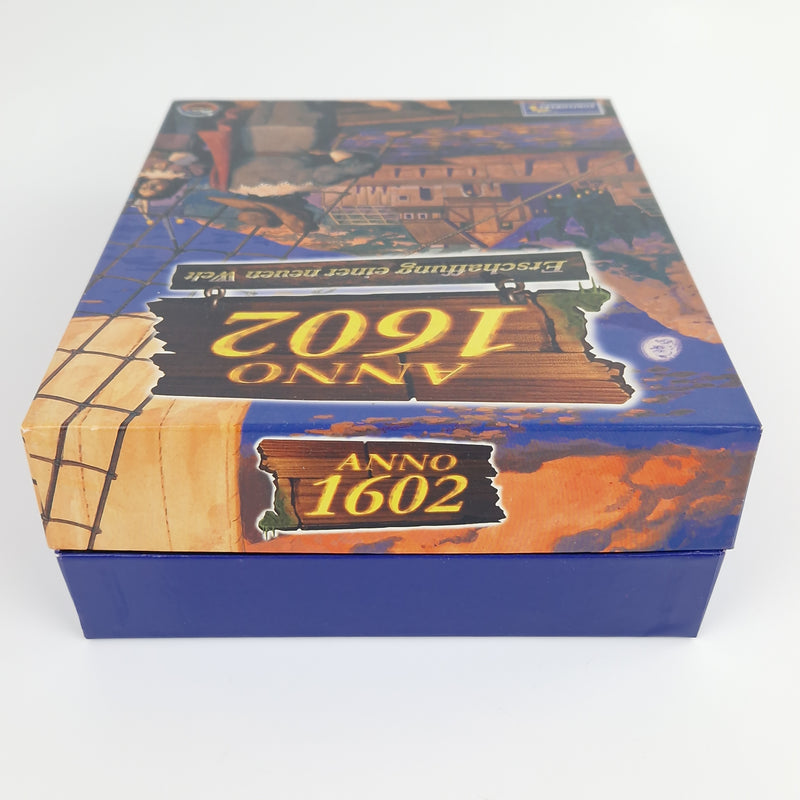 PC Spiel : ANNO 1602 Big Box OVP + Zusatz Addon Im Namen des Königs & Buch Guide