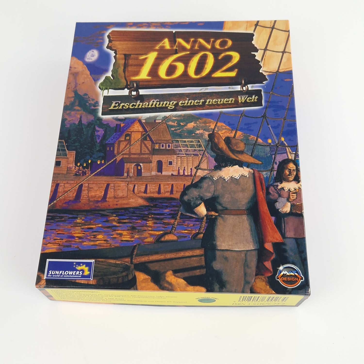 PC Spiel : ANNO 1602 Big Box OVP + Zusatz Addon Im Namen des Königs & Buch Guide