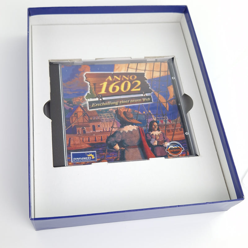 PC Spiel : ANNO 1602 Big Box OVP + Zusatz Addon Im Namen des Königs & Buch Guide