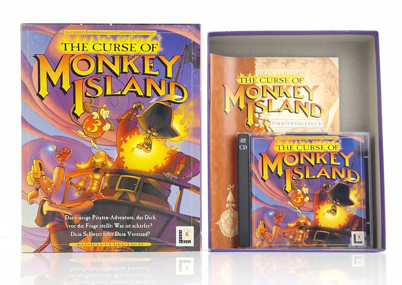 PC Spiel : The Curse of Monkey Island 3 - Computer CD-ROM Big Box OVP PAL