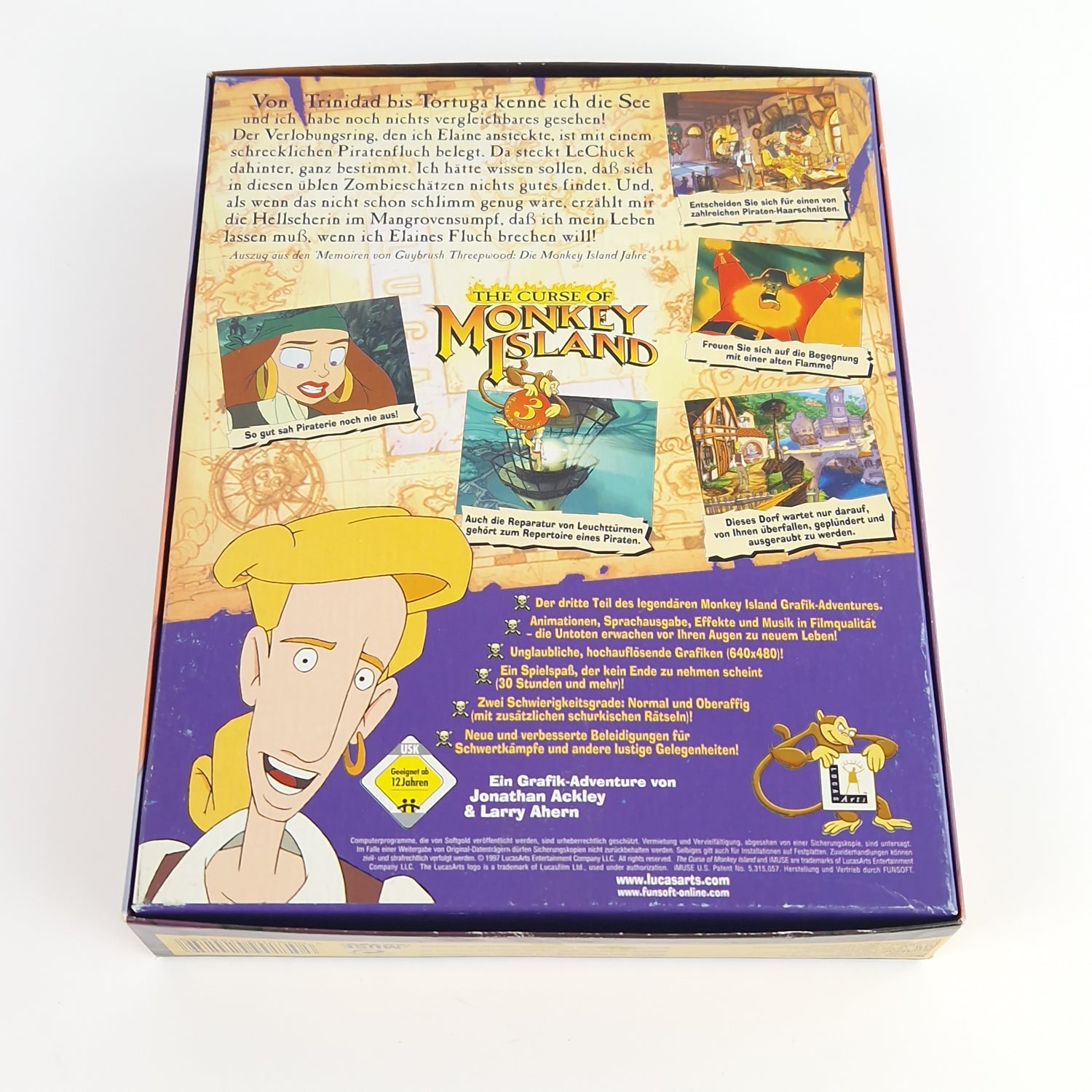 PC Spiel : The Curse of Monkey Island 3 - Computer CD-ROM Big Box OVP PAL