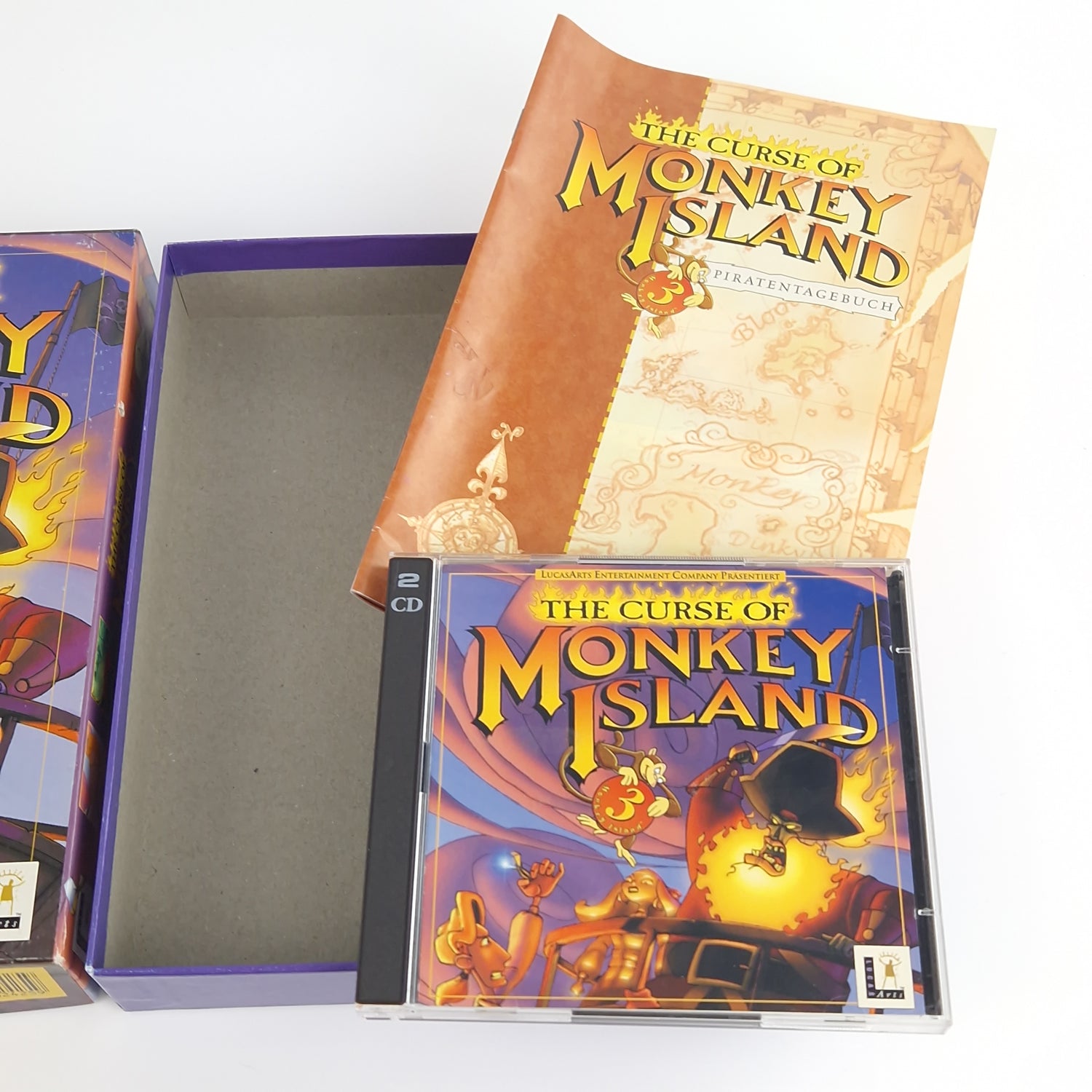 PC Spiel : The Curse of Monkey Island 3 - Computer CD-ROM Big Box OVP PAL