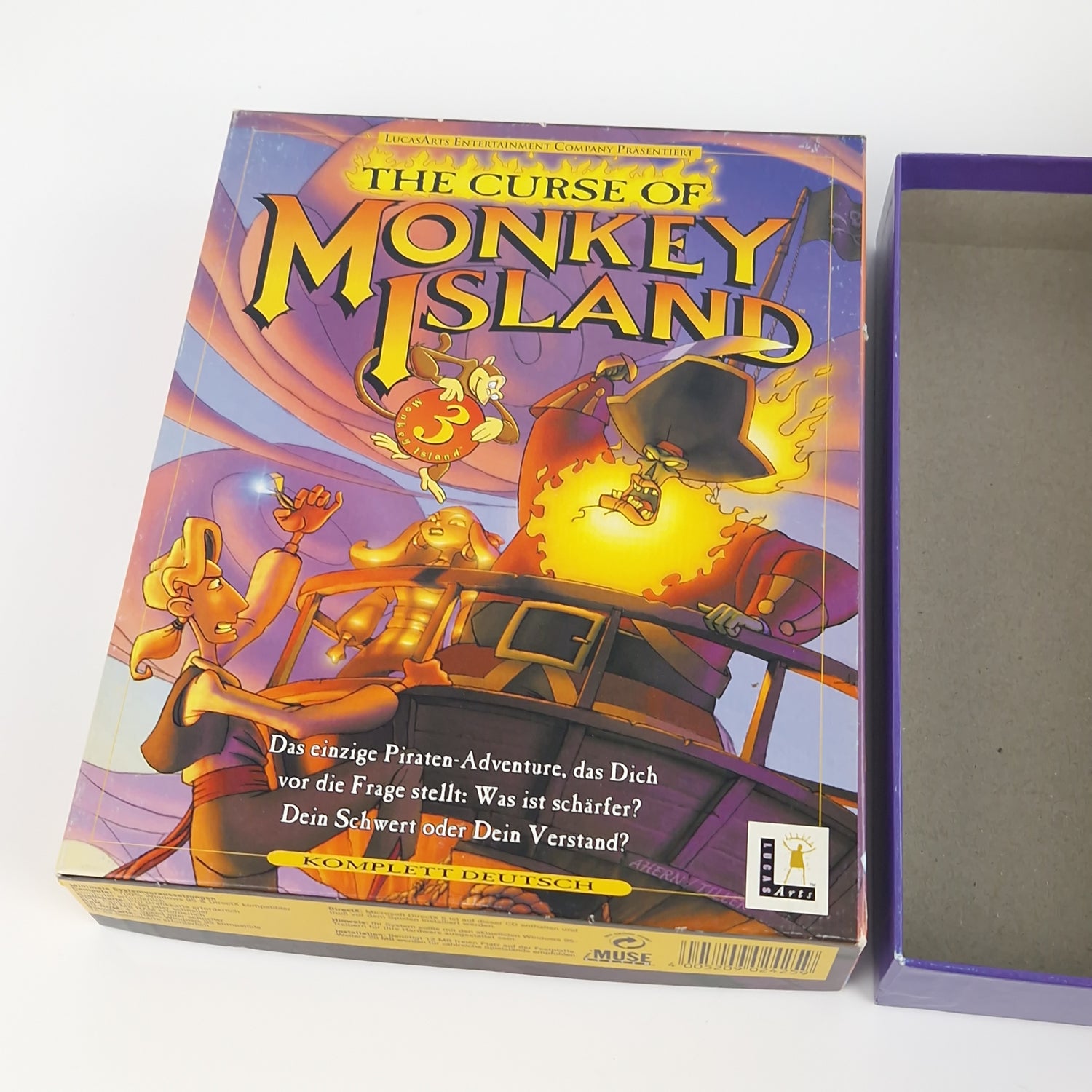 PC Spiel : The Curse of Monkey Island 3 - Computer CD-ROM Big Box OVP PAL