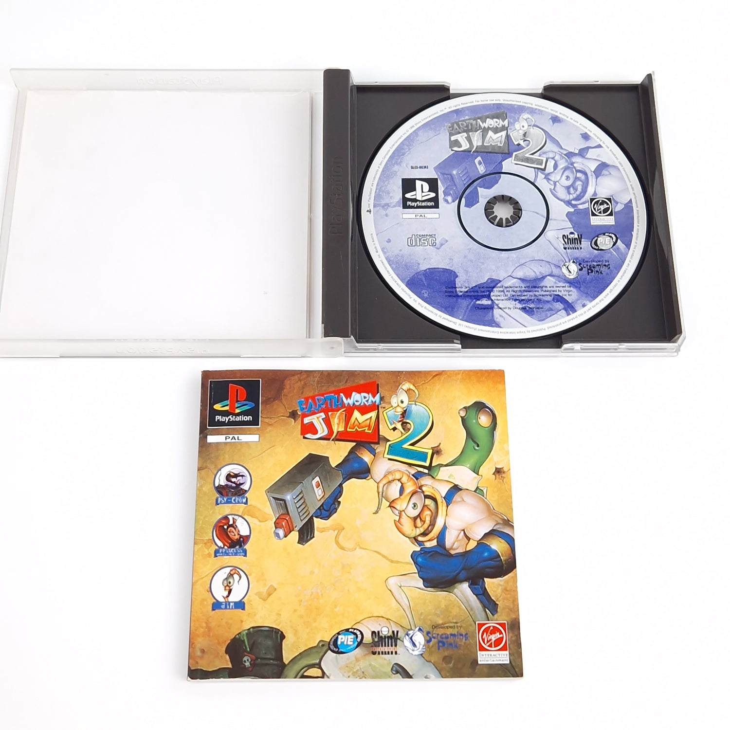 Playstation 1 Spiel : Earth Worm Jim 2 - Sony PS1 PSX PSone | CD Anl. OVP PAL