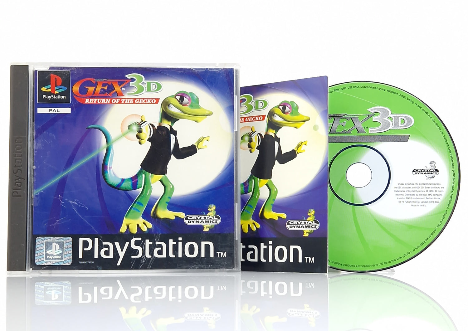 Playstation 1 Spiel :  GEX 3D Return of the Gecko - PS1 PSX CD Anl. OVP PAL