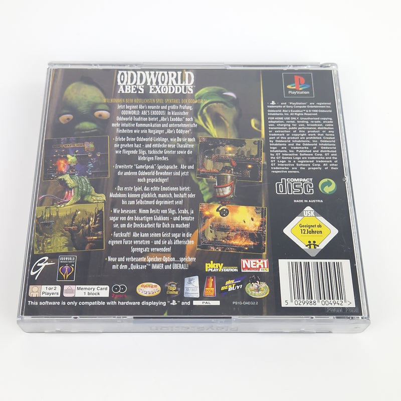 Playstation 1 Spiel : Oddworld Abe´s Exoddus - PS1 PSX PSone | CD Anl. OVP PAL