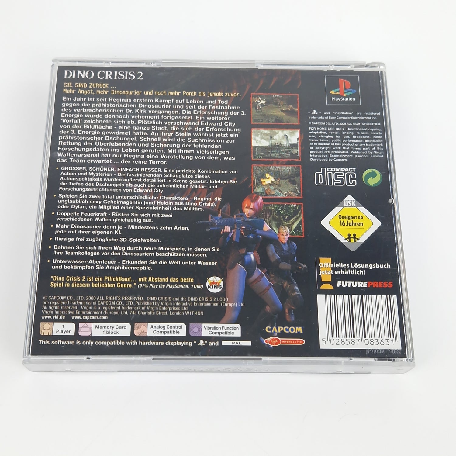 Playstation 1 Spiel : Dino Crisis 2 - PS1 PSX PSone | CD Anl. OVP PAL Capcom