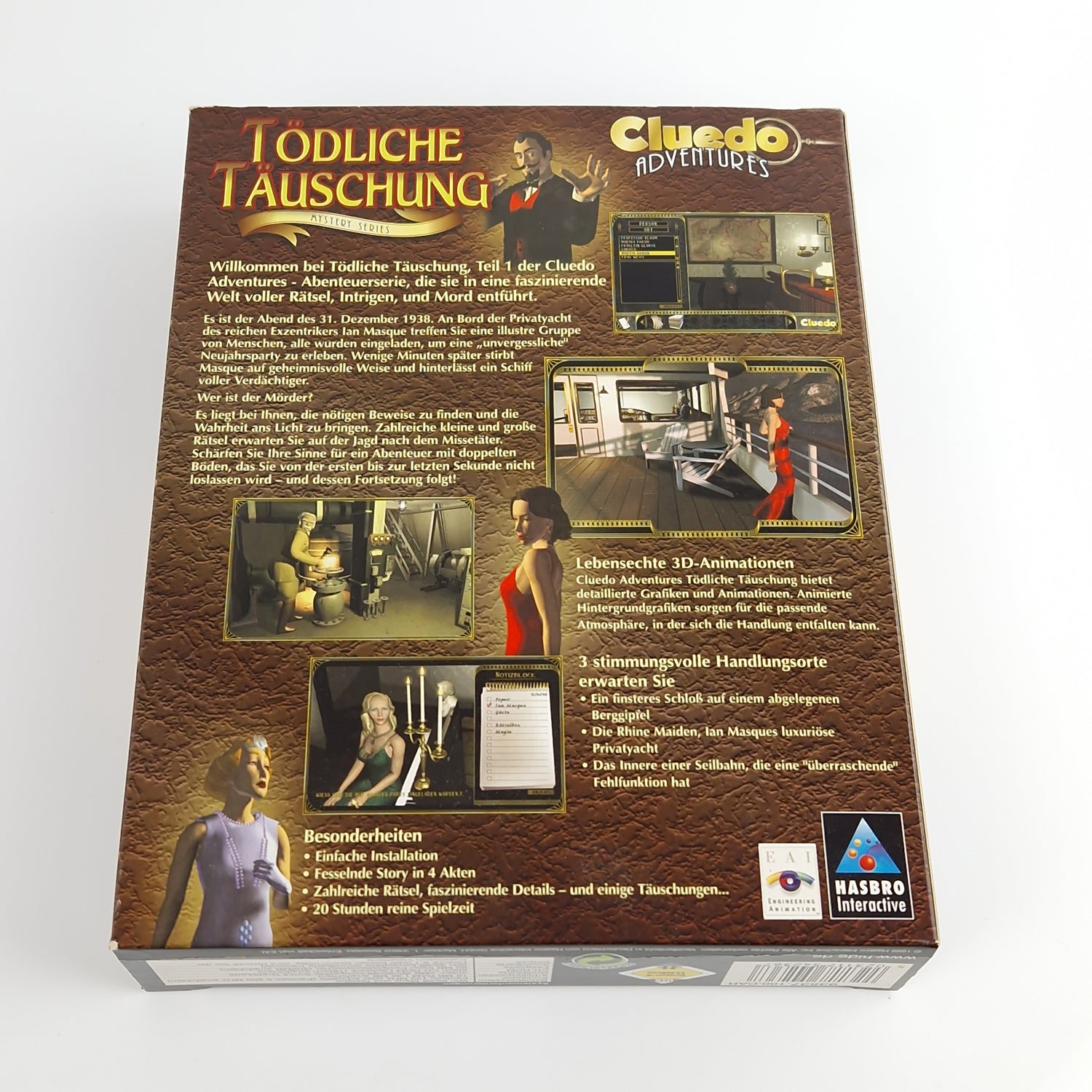 PC Spiel : Cluedo Adventures Tödliche Täuschung - Computer CD-ROM Big Box OVP