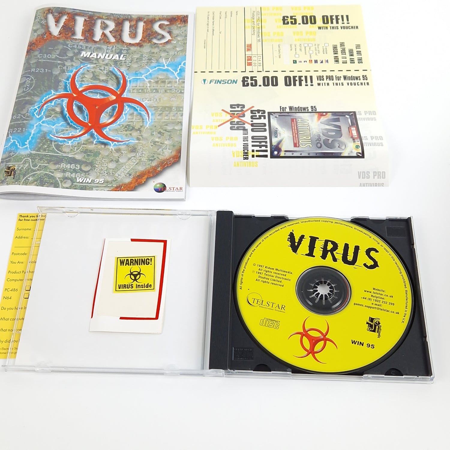 PC Spiel : VIRUS Warnung ! Siegel nicht entfernen - Computer CD-ROM Big Box OVP