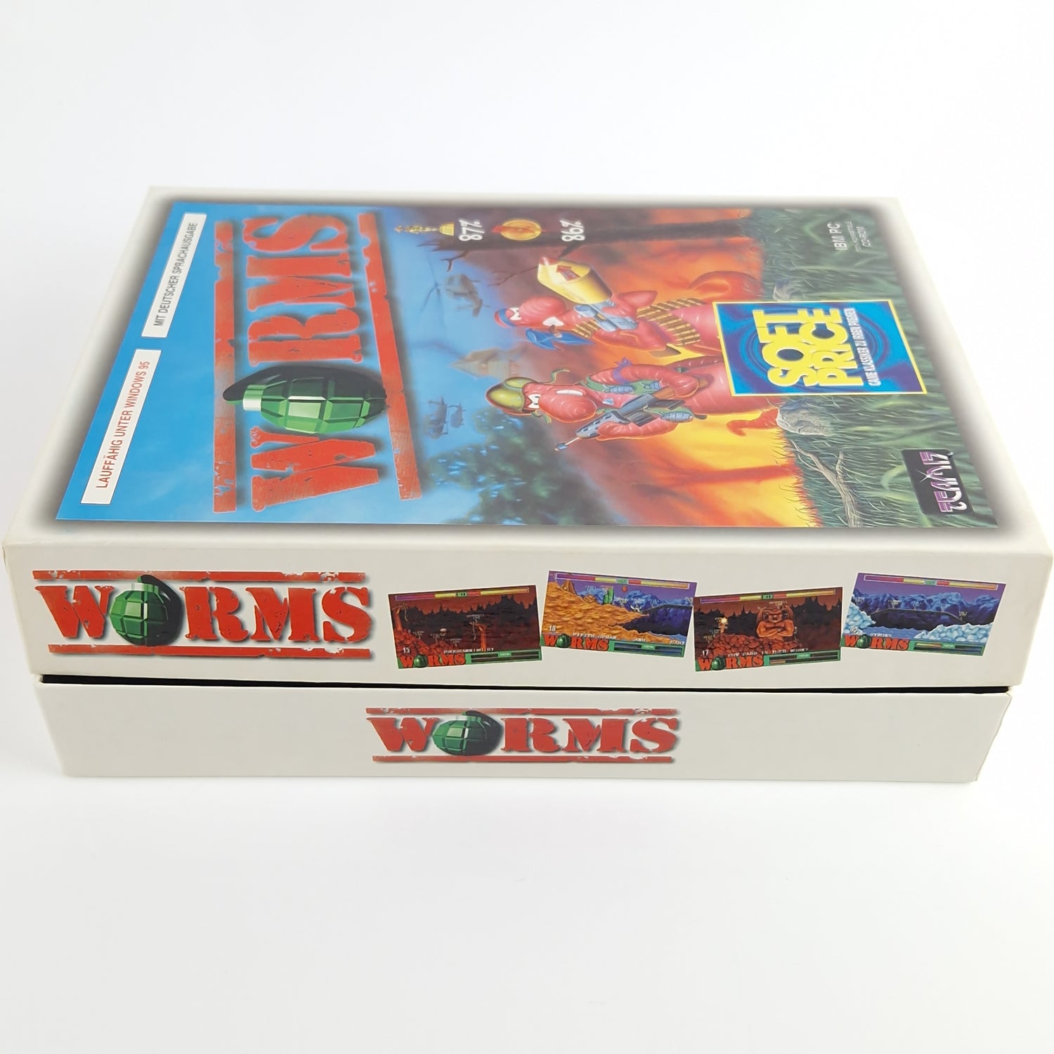 PC Spiel : Worms - Computer CD-ROM Big Box OVP Eurobox | PAL