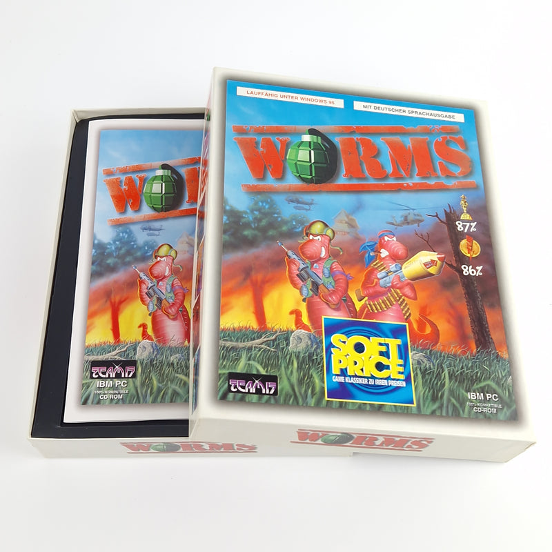 PC Spiel : Worms - Computer CD-ROM Big Box OVP Eurobox | PAL