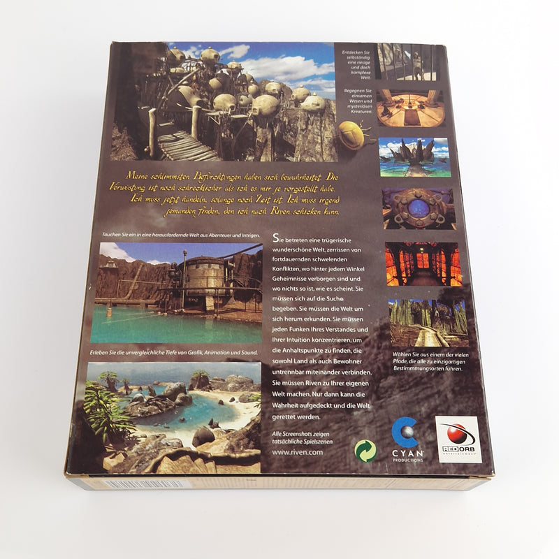 PC Spiel : RIVEN The Sequel to Myst - Computer CD-ROM Big Box OVP Eurobox | PAL