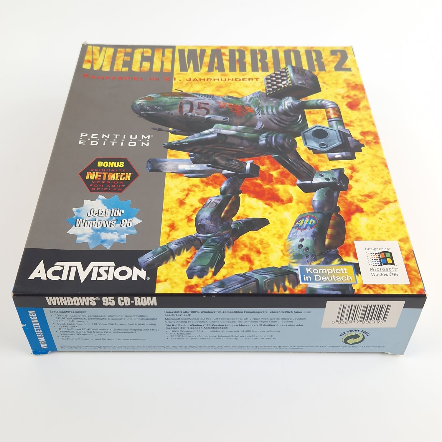 PC Spiel : Mech Warrior 2 - Computer CD-ROM Big Box OVP PAL Eurobox