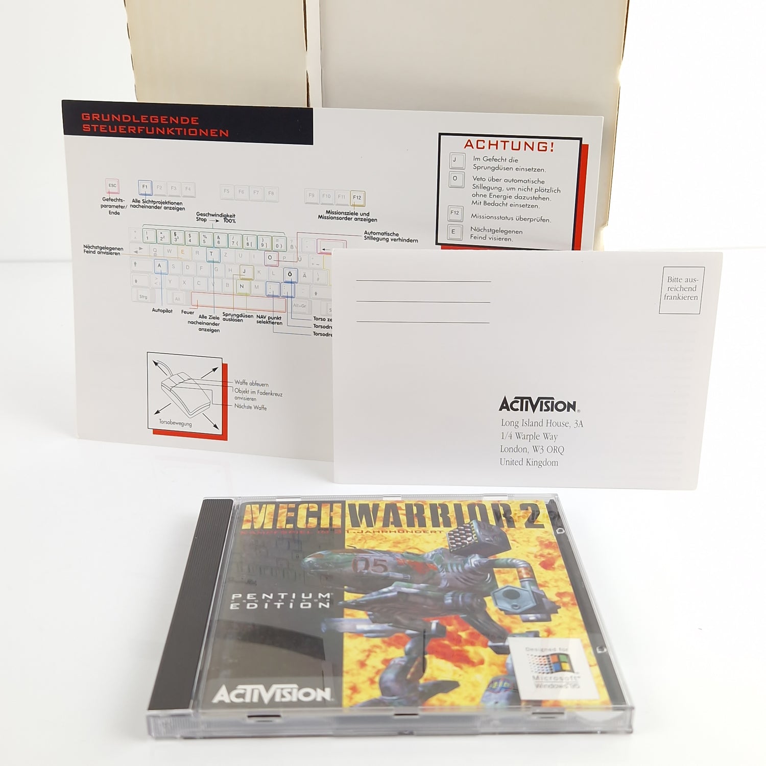 PC Spiel : Mech Warrior 2 - Computer CD-ROM Big Box OVP PAL Eurobox