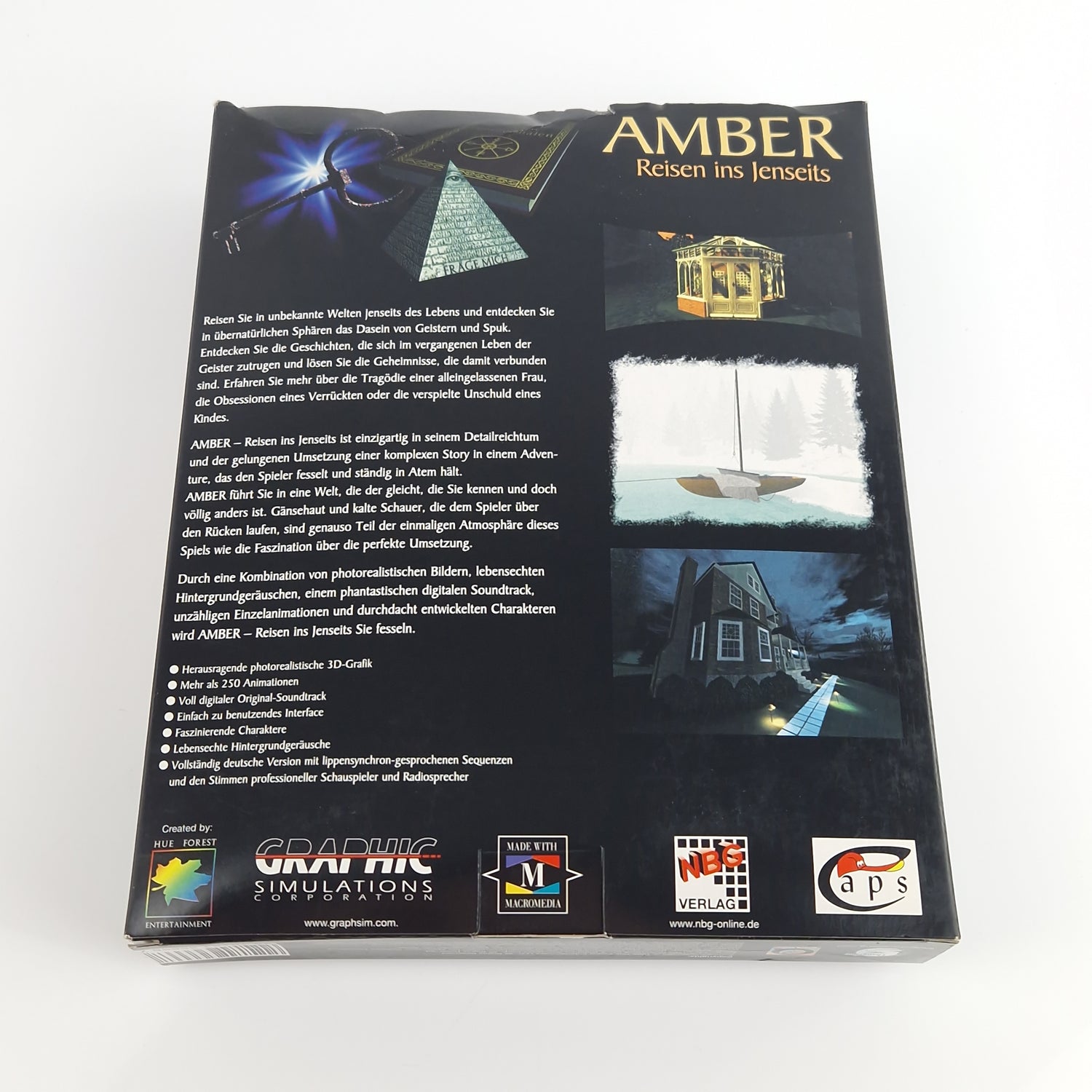 PC Spiel : Amber Reisen ins Jenseits - Computer CD-ROM Big Box OVP PAL