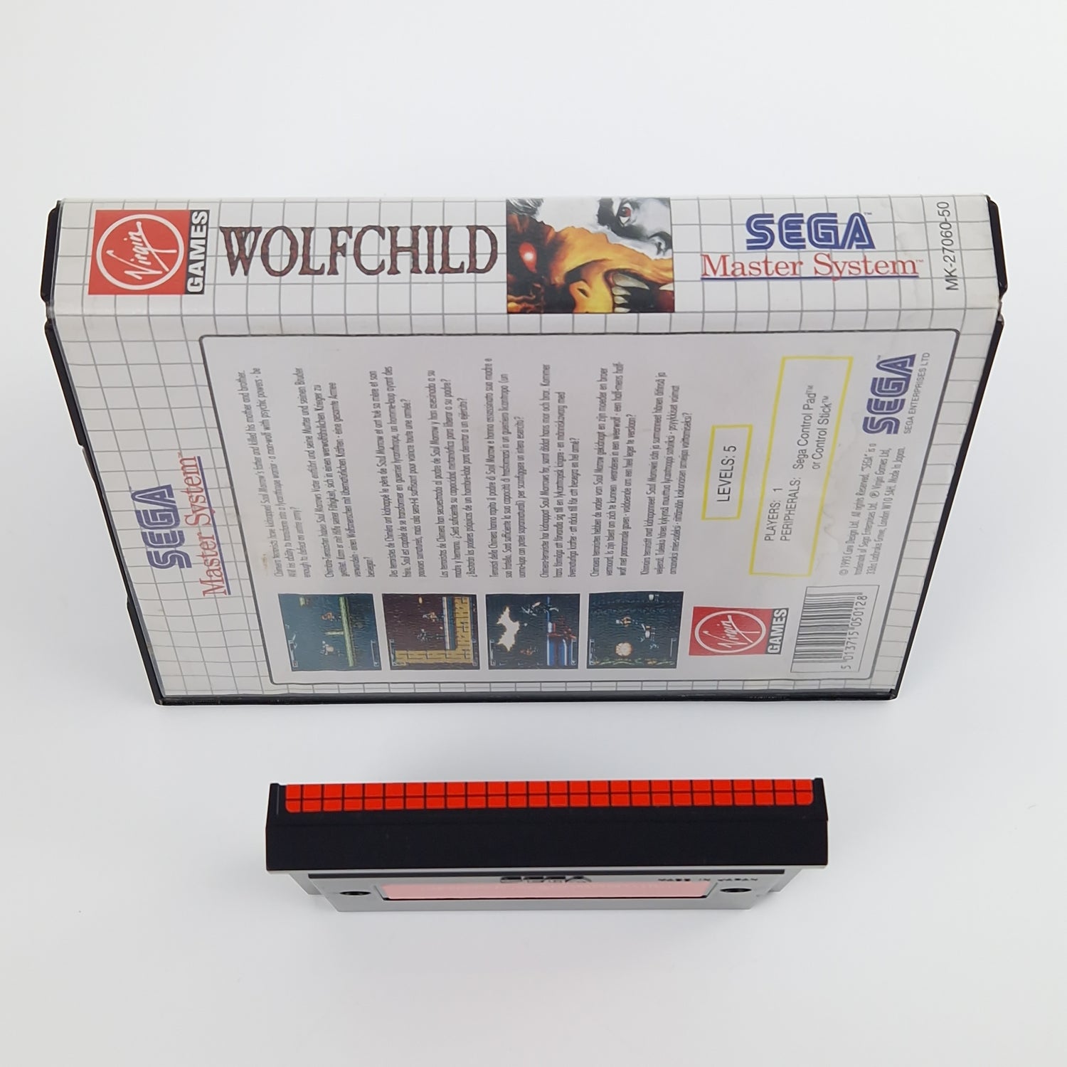 Sega Master System Spiel : Wolfchild - Modul OVP ohne Anleitung MS