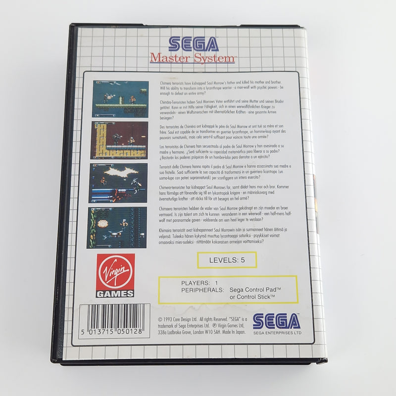 Sega Master System Spiel : Wolfchild - Modul OVP ohne Anleitung MS