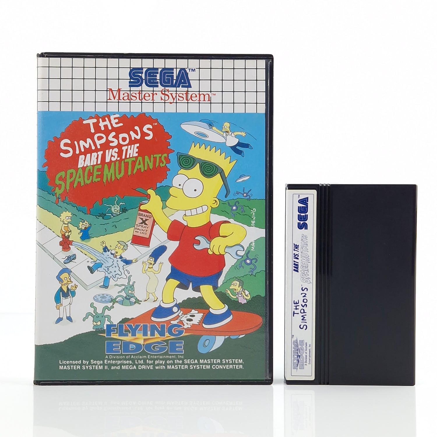 Sega Master System Spiel : The Simpsons Bart vs The Space Mutants - Modul OVP