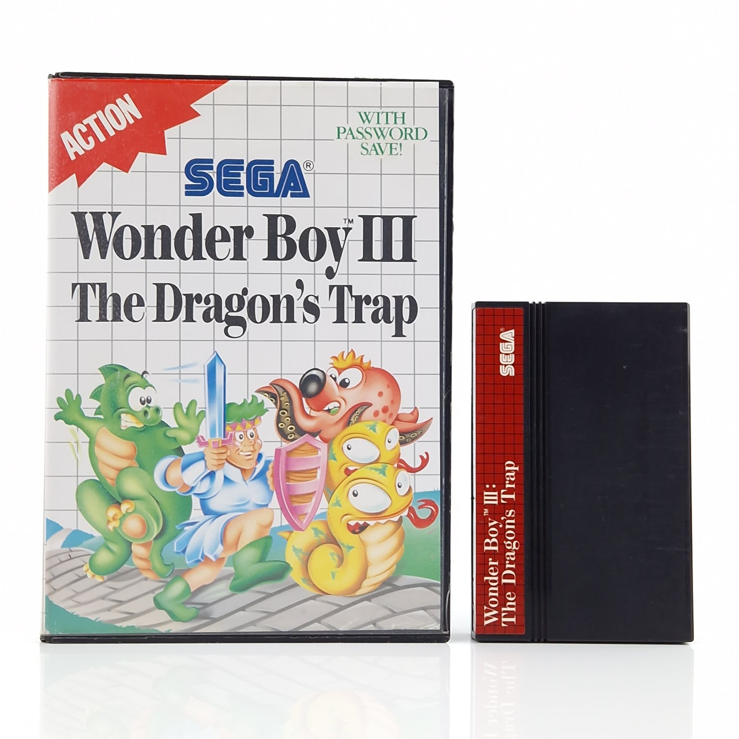 Sega Master System Spiel : Wonder Boy III The Dragons Trap - Modul OVP MS PAL