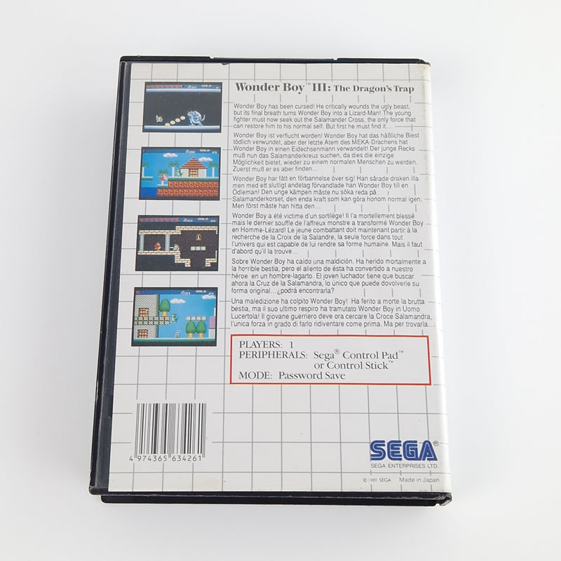 Sega Master System Spiel : Wonder Boy III The Dragons Trap - Modul OVP MS PAL