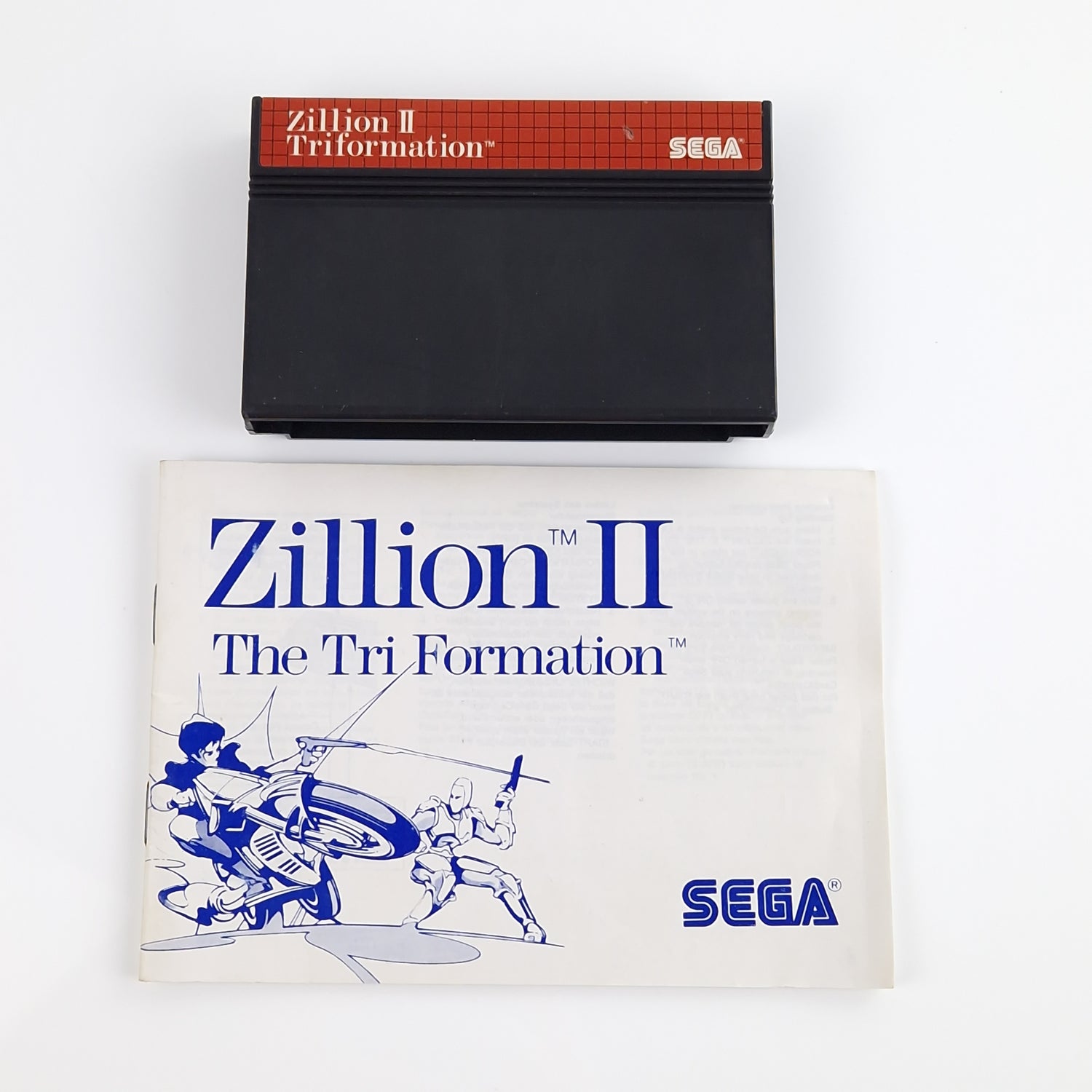 Sega Master System Spiel : Zillion II The Tri Formation - Modul Anleitung OVP